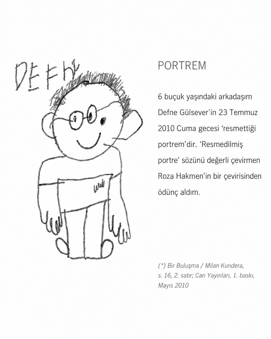 Defne Gülsever’in Aytekin Hatipoğlu portresi ve açıklaması